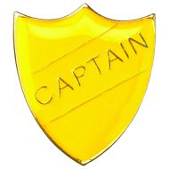 School Shield Badge (Captain) Yellow 1.25in