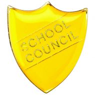 School Shield Badge (School Council) Yellow 1.25in