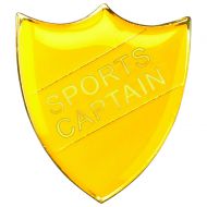 School Shield Badge (Sports Captain) Yellow 1.25in : New 2020