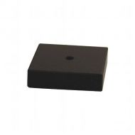 Black Marble Trophy Award Base - 1 Hole Countersunk 2 X 2 X 1.125in