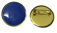 Plain Blue Lapel Pin Badges 25mm House School Merit Various Colours