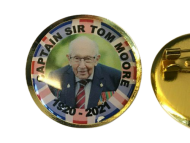 Our Hero Captain Sir Tom Moore Remembrance 25mm Lapel Pin Badge