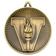 Victory Torch Deluxe Medal Antique Gold 2.35in : New 2019