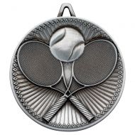 Tennis Deluxe Medal Antique Silver 2.35in : New 2019