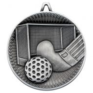 Hockey Deluxe Medal Antique Silver 2.35in : New 2019