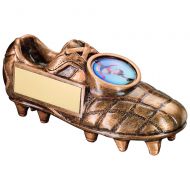 Bronze/Gold Football Boot Trophy 5 X 2.25in