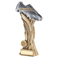 Bronze Pewter Silver Football Boot On Star Column Trophy Award Players Player 11in : New 2020