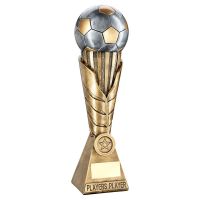 Bronze Pewter Gold Football On Leaf Burst Column Trophy Players Player : New 2019