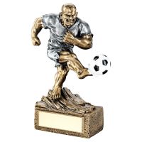 Bronze Pewter Football Beasts Figure Trophy 6.75in : New 2019
