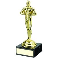 Gold Plastic Marble Achievement Trophy 7.75in