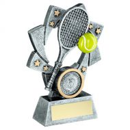 Pewter-Gold-Yellow Tennis Star Spiral With Plate - 5.75in : New 2022