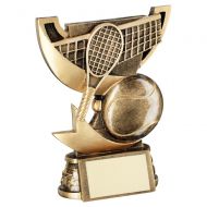 Bronze Gold Presentation Cup Range For Tennis Trophy Award 5.75in : New 2020