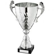 Silver Conical Bowl Handles Trophy Award - 13.75in