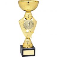 Gold Total Plastic Star Trophy Award - (2in Centre) - 10.25in : New 2018