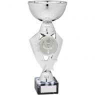 Silver Total Plastic Star Trophy Award - (2in Centre) - 9in : New 2018