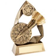 Bronze/Gold Darts Diamond Collection Trophy Award - 5.75in : New 2018