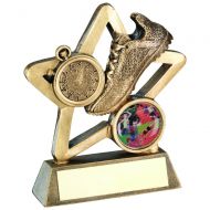 Bronze/Gold Athletics Mini Star Trophy 3.75in