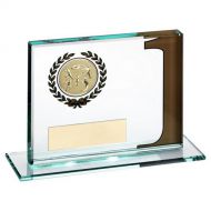Jade Glass Plaque With Multi Athletics Insert And Plate Gold 1st - 3.25 X 4in : New 2022