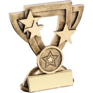 Bronze/Gold Generic Mini Cup Trophy - 3.75in