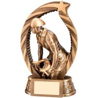 Bronze/Gold Cycling Star Archway Trophy 7.75in