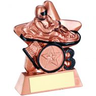 Bronze/Black Go-Kart Mini Star Trophy 3.75in