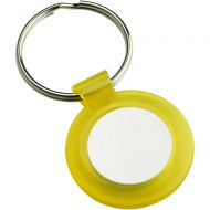 Round Keyring Yellow 1.5in
