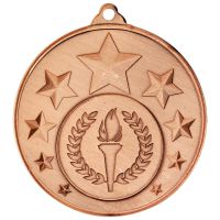 Multi Star Medal - Bronze 2in : New 2018