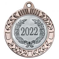 Wreath Medal Extra Thick Antique Silver - 2.75in : New 2022