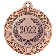 Wreath Medal Extra Thick Bronze - 2.75in : New 2022
