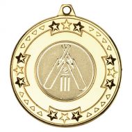 Clearance Cricket Medal Leaf Medal Metal - Gold 2in