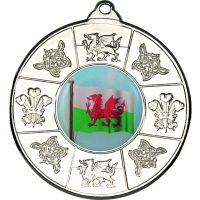 Wales Medal Silver 2in