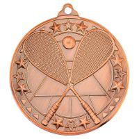 Squash Tri Star Medal Bronze 2in : New 2019