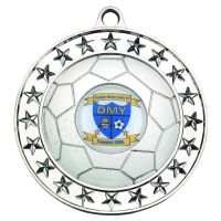 Football Medal Silver 2.75in
