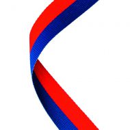 Medal Ribbon Royal Blue/Red 30 X 0.875in