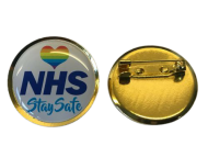 NHS Rainbow Lapel Pin Badge Stay Safe Nurse Doctor Key Workers Pandemic NEW UK
