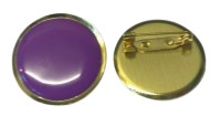Plain Purple Lapel Pin Badges 25mm House School Merit Various Colours
