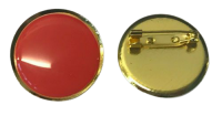 Plain Red Lapel Pin Badges 25mm 1 House School Merit Various Colours