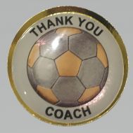 Thank You Coach Lapel Pin Badge 25mm 1" 